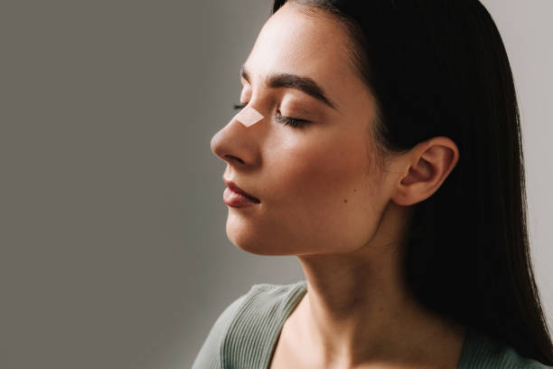 Nasal strips used for allergy relief during outdoor activities