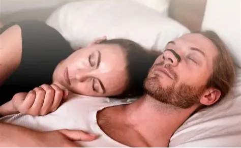 Synergy between nasal strips and sleep posture